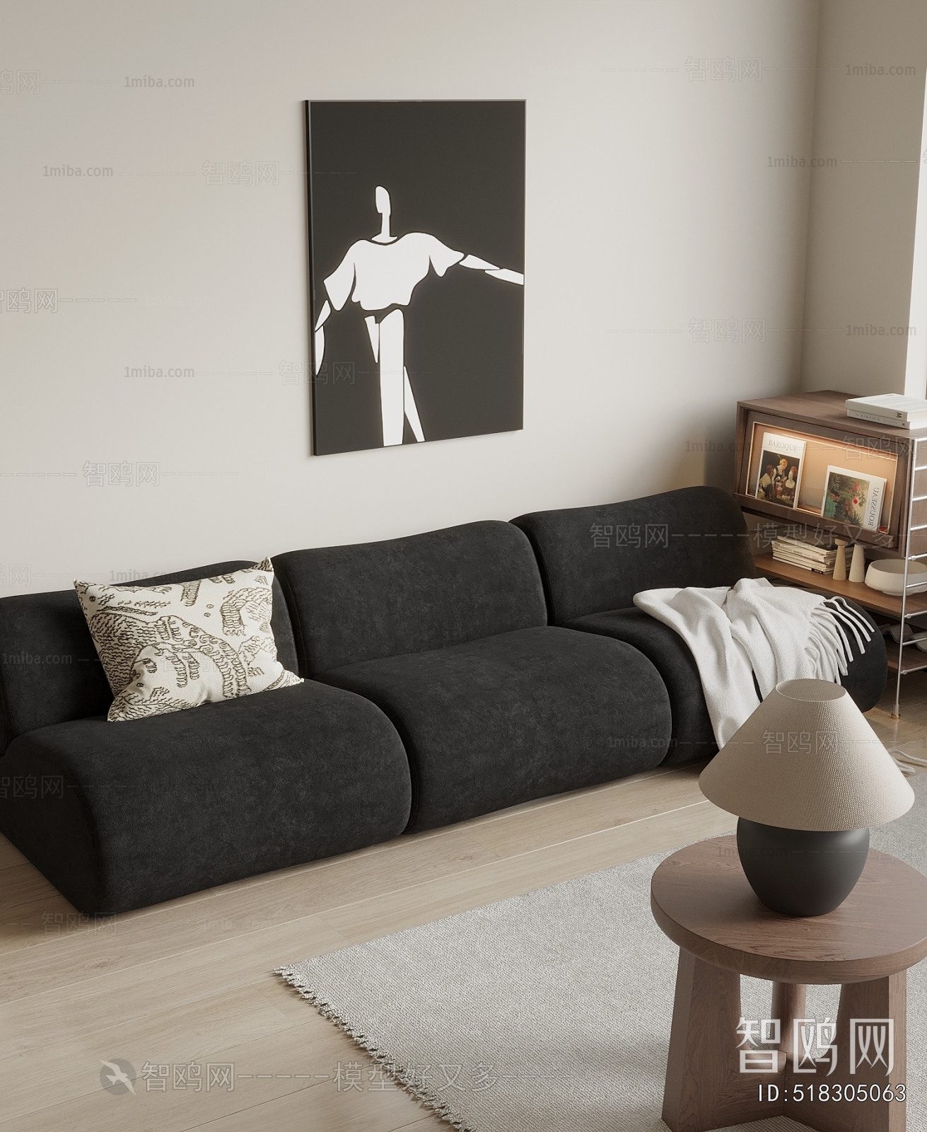 Modern Three-seat Sofa