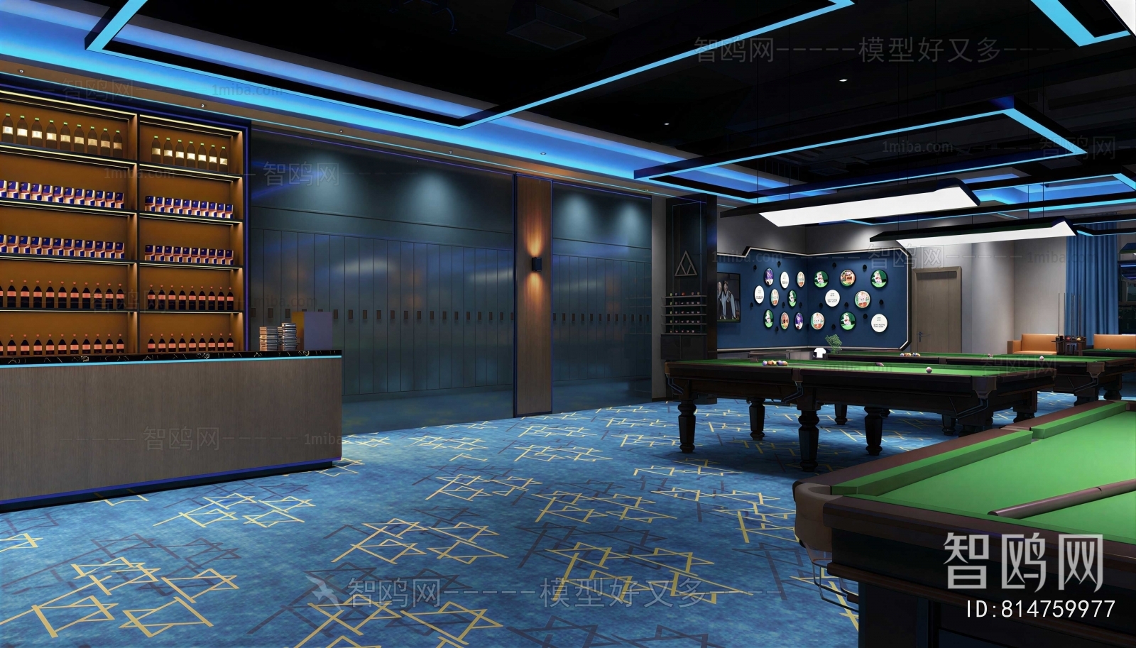 Modern Billiards Room