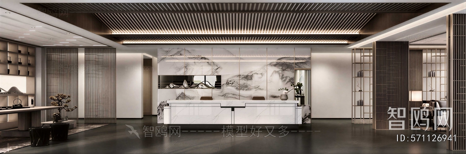 New Chinese Style Lobby Hall