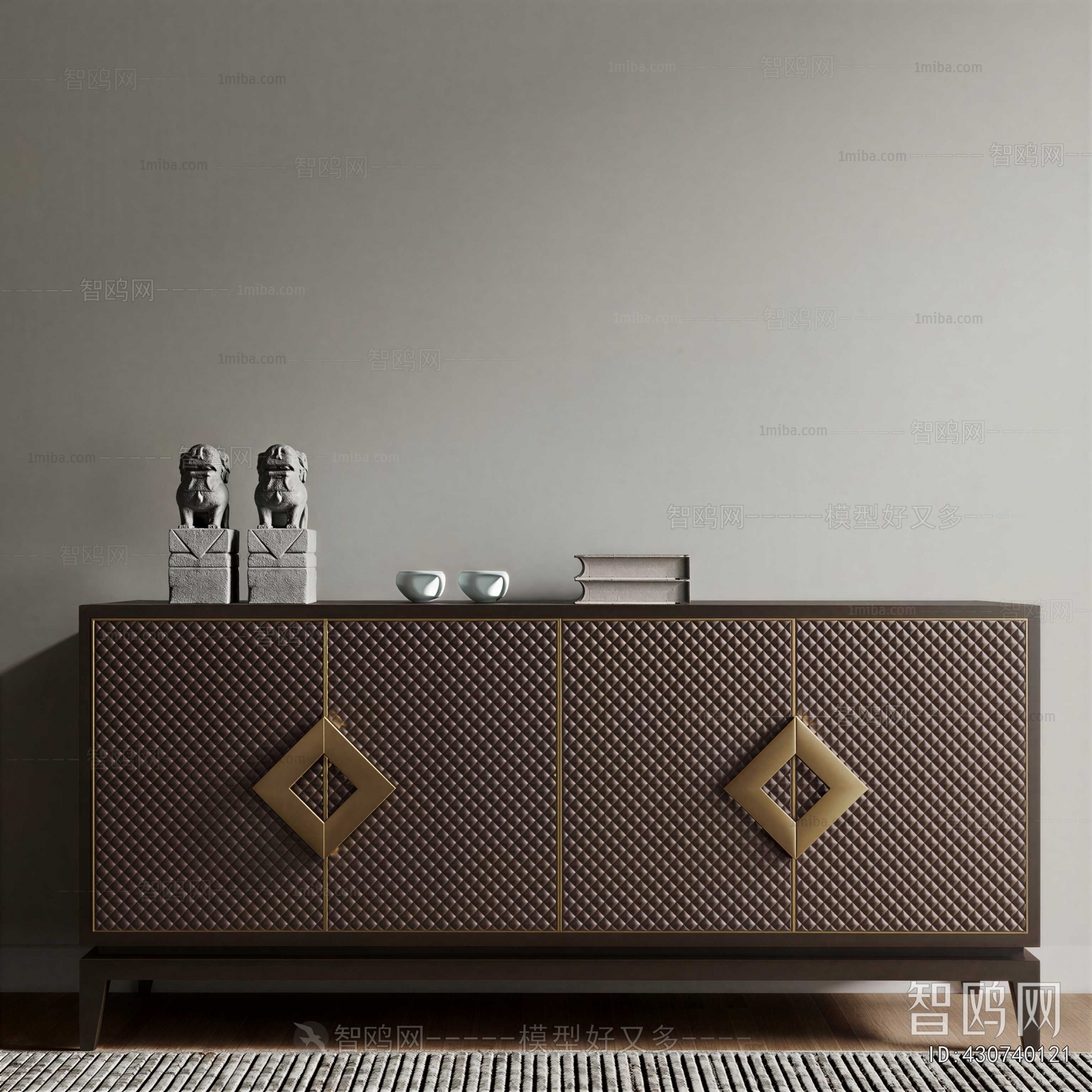 New Chinese Style Side Cabinet