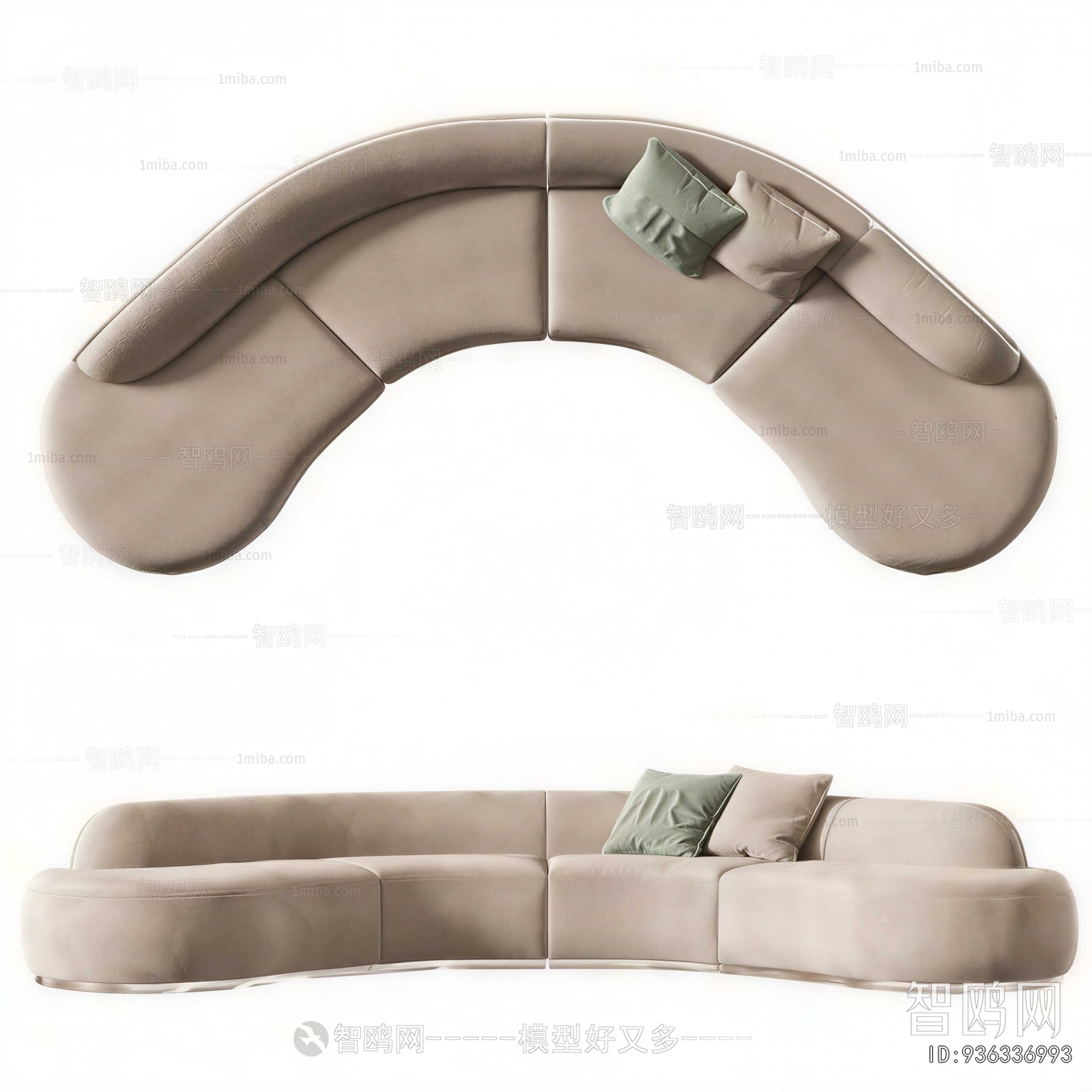 Modern Curved Sofa
