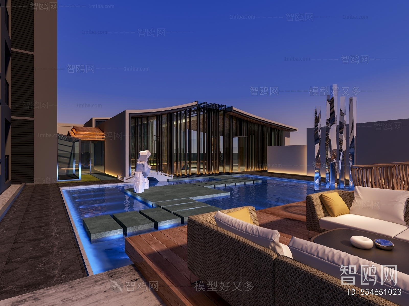 New Chinese Style Swimming Pool