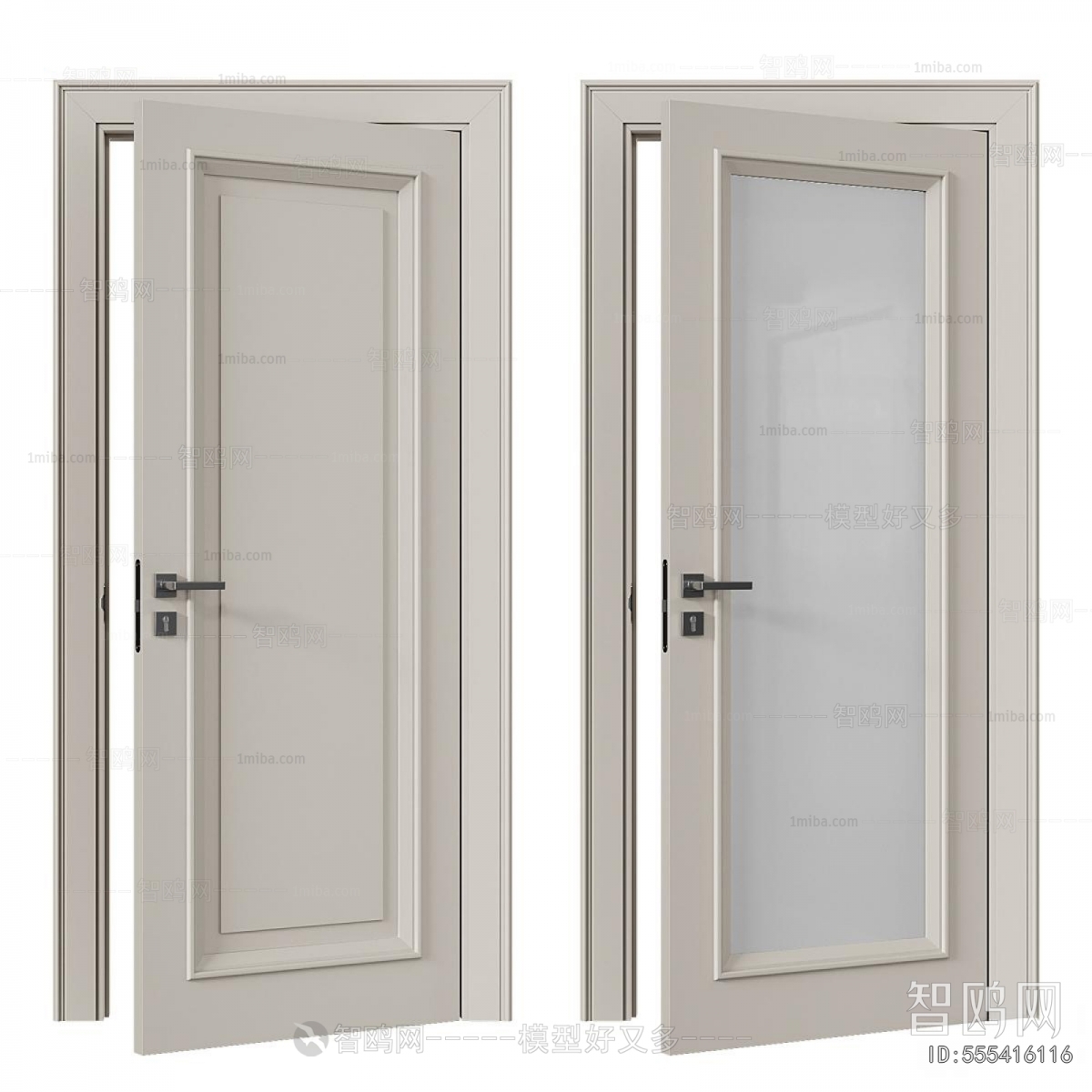 Simple European Style Single Door