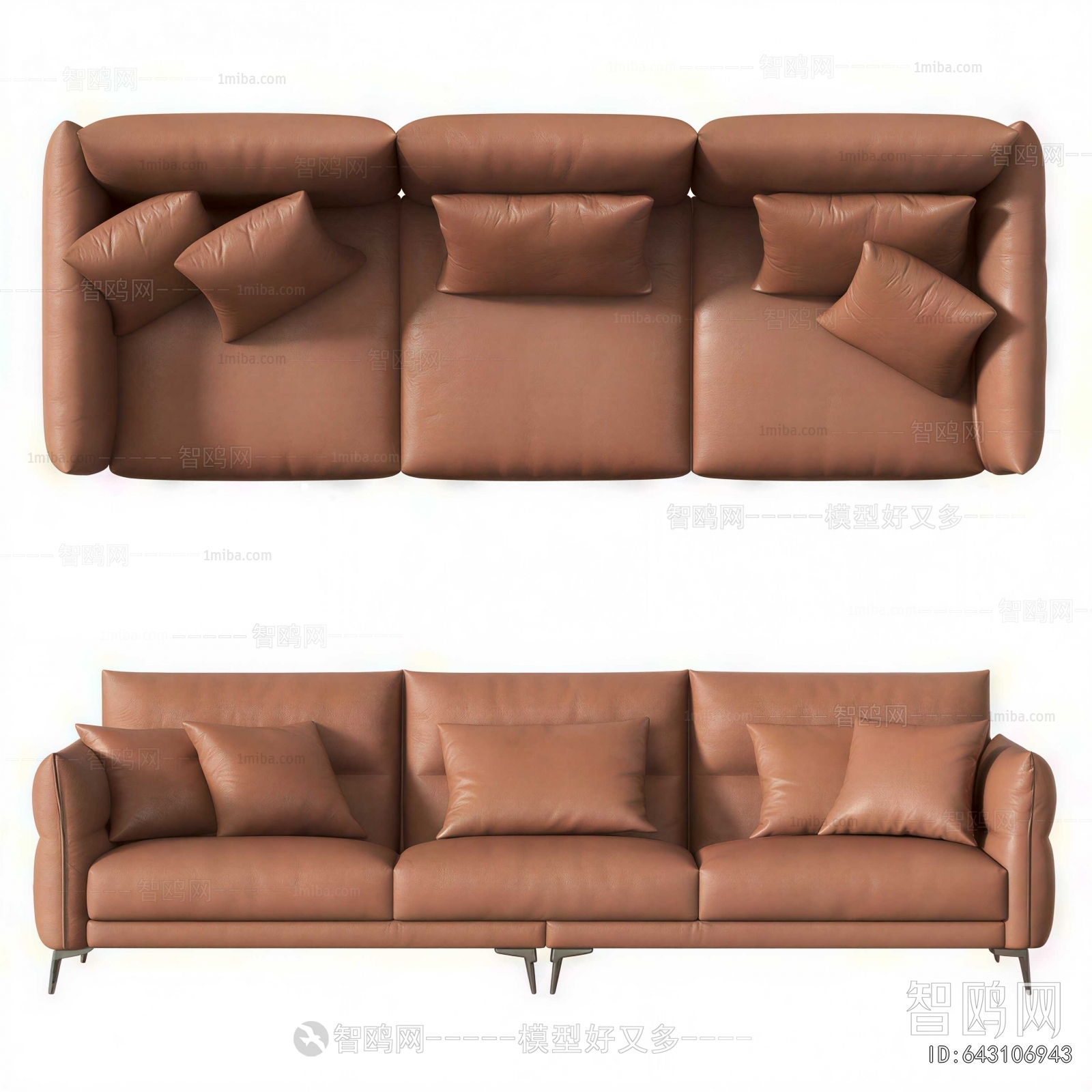 Modern Three-seat Sofa
