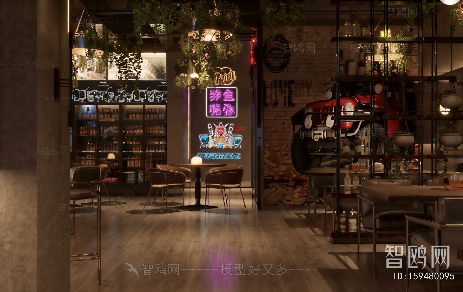 Industrial Style Barbecue Restaurant