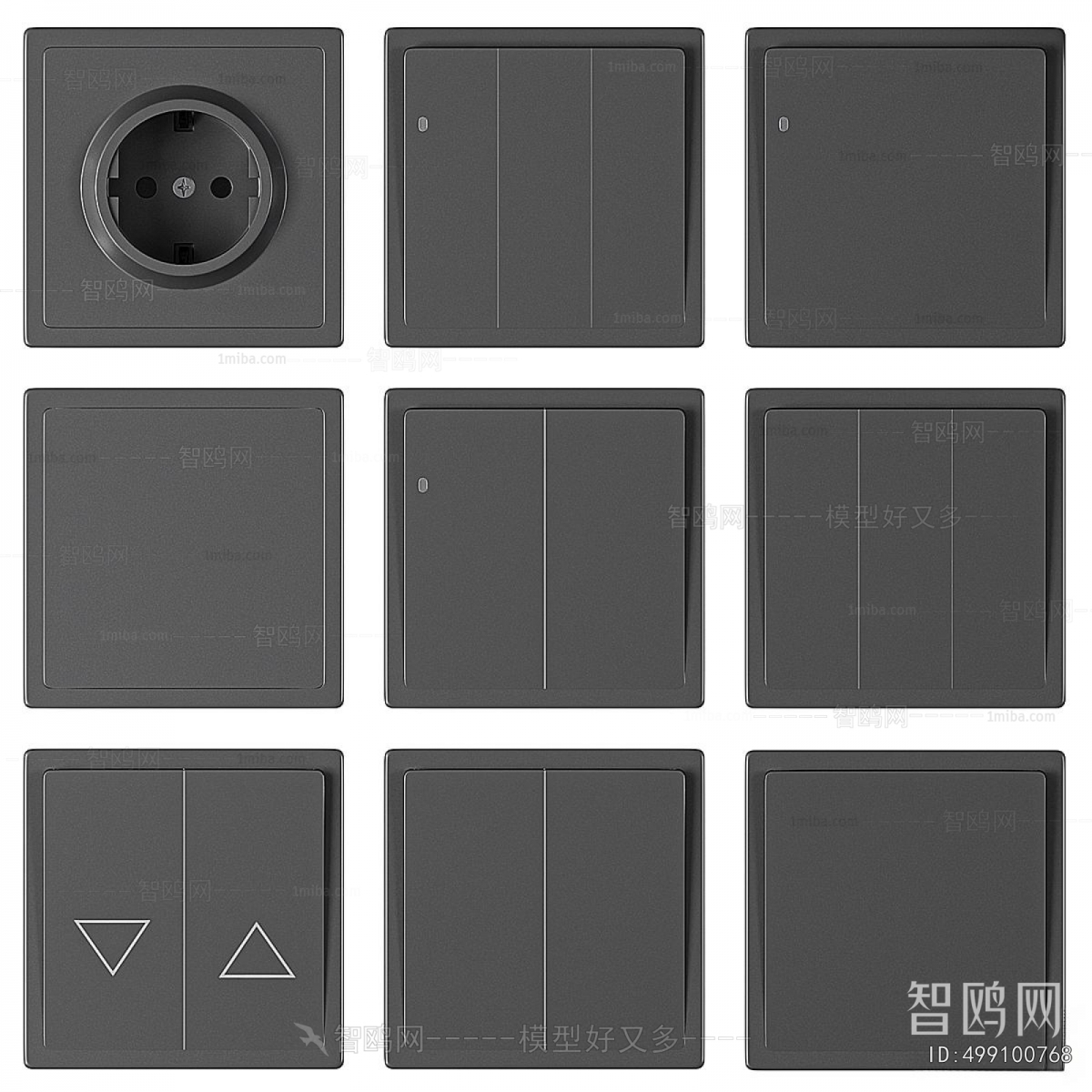 Modern Switch Socket Panel