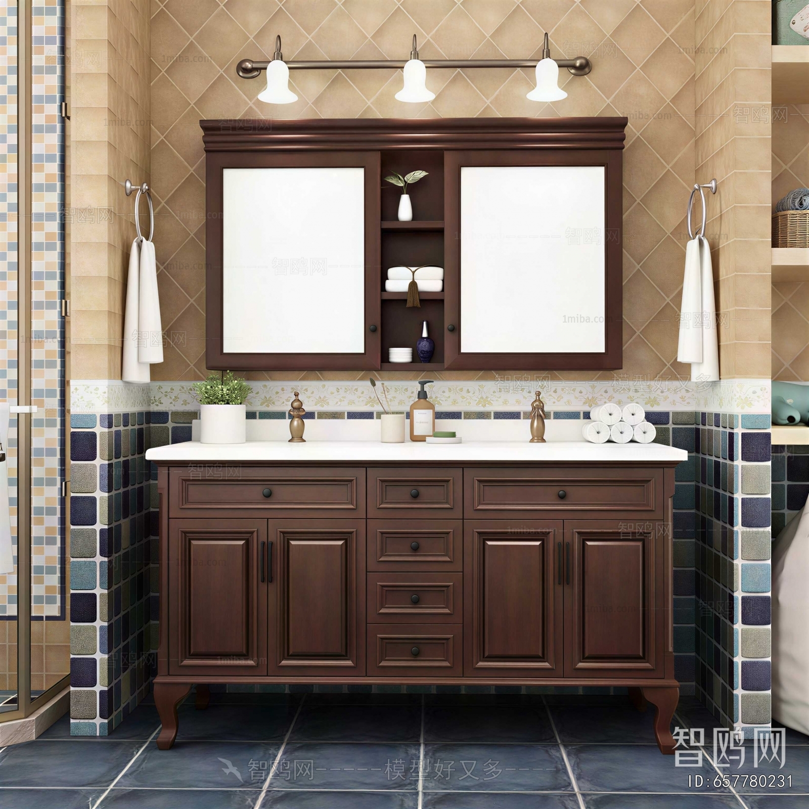 American Style Bathroom Cabinet