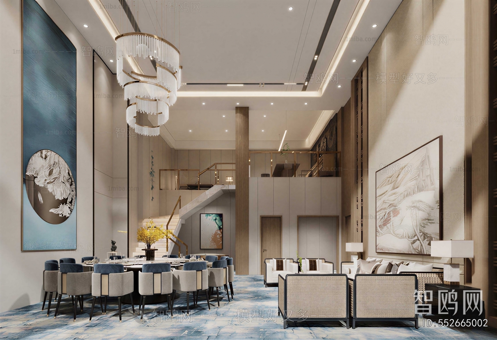 New Chinese Style A Living Room