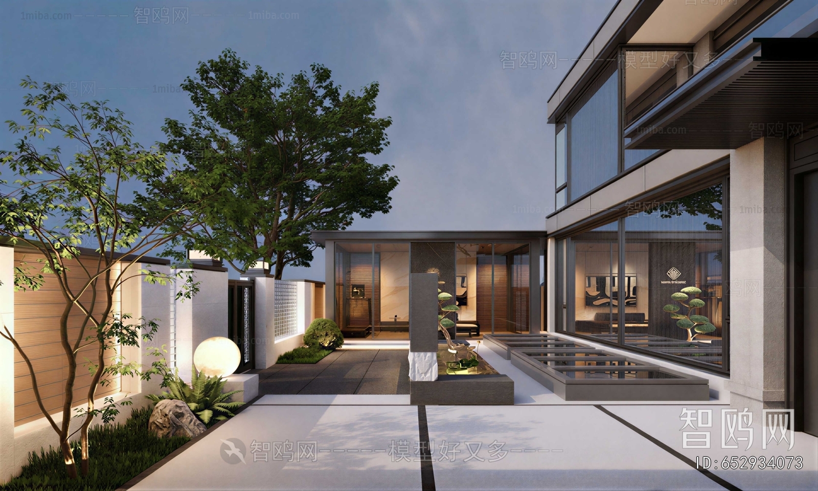 New Chinese Style Courtyard/landscape