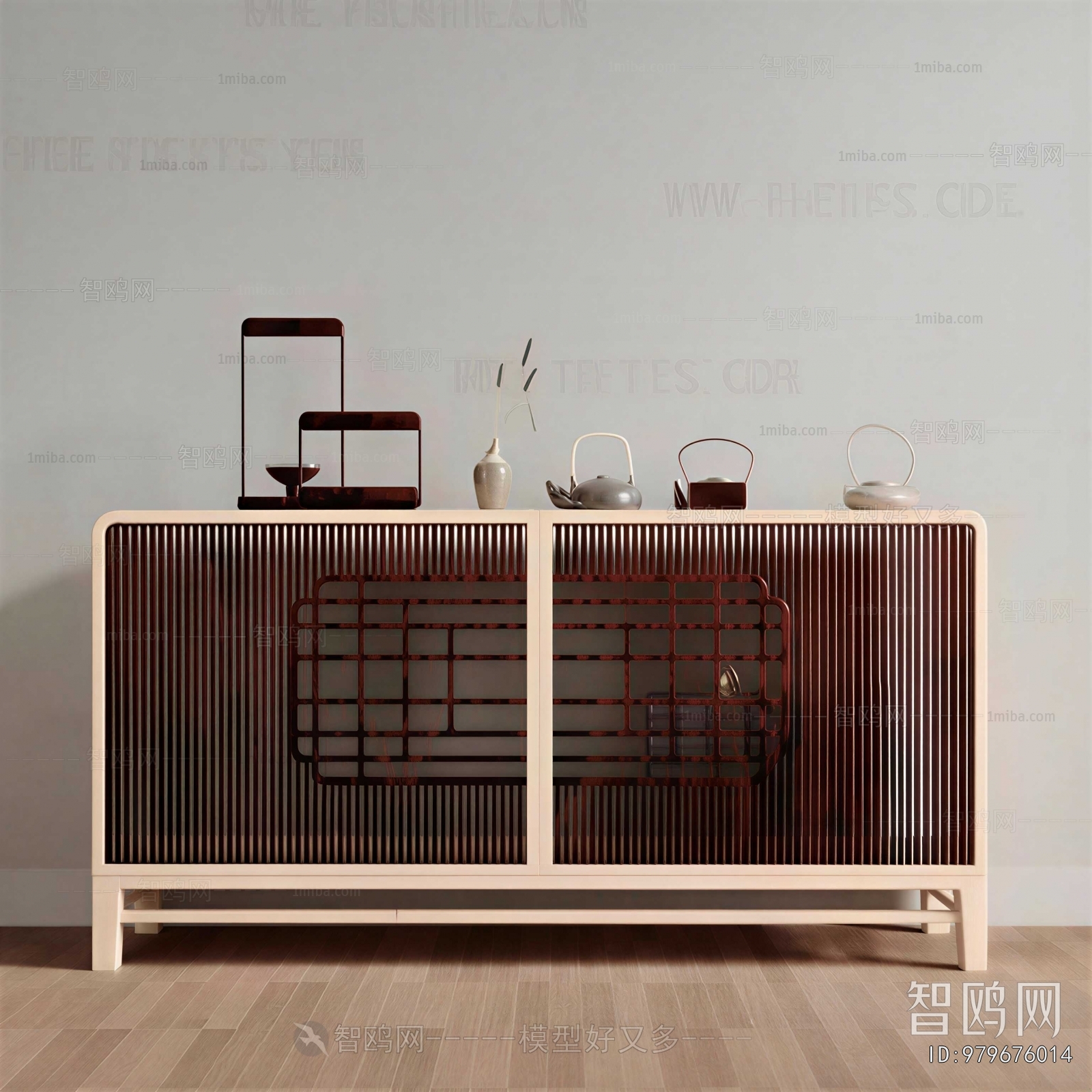 New Chinese Style Side Cabinet