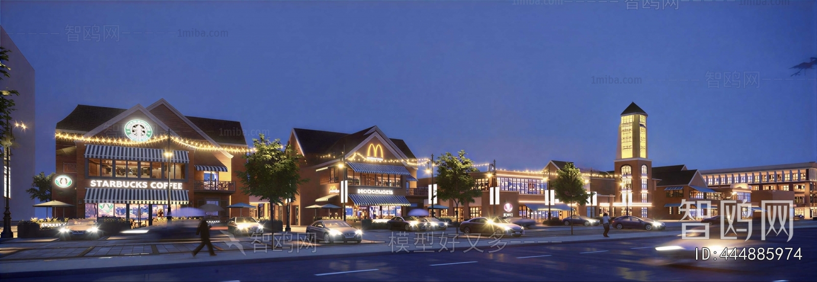 European Style Commercial Street