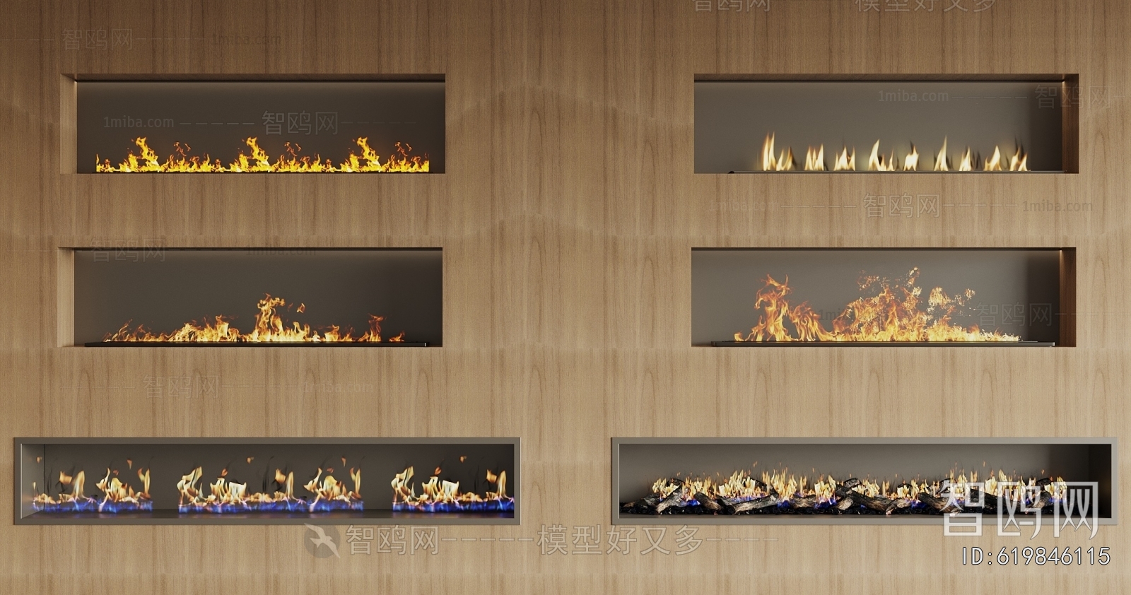 Modern Electronic Fireplace