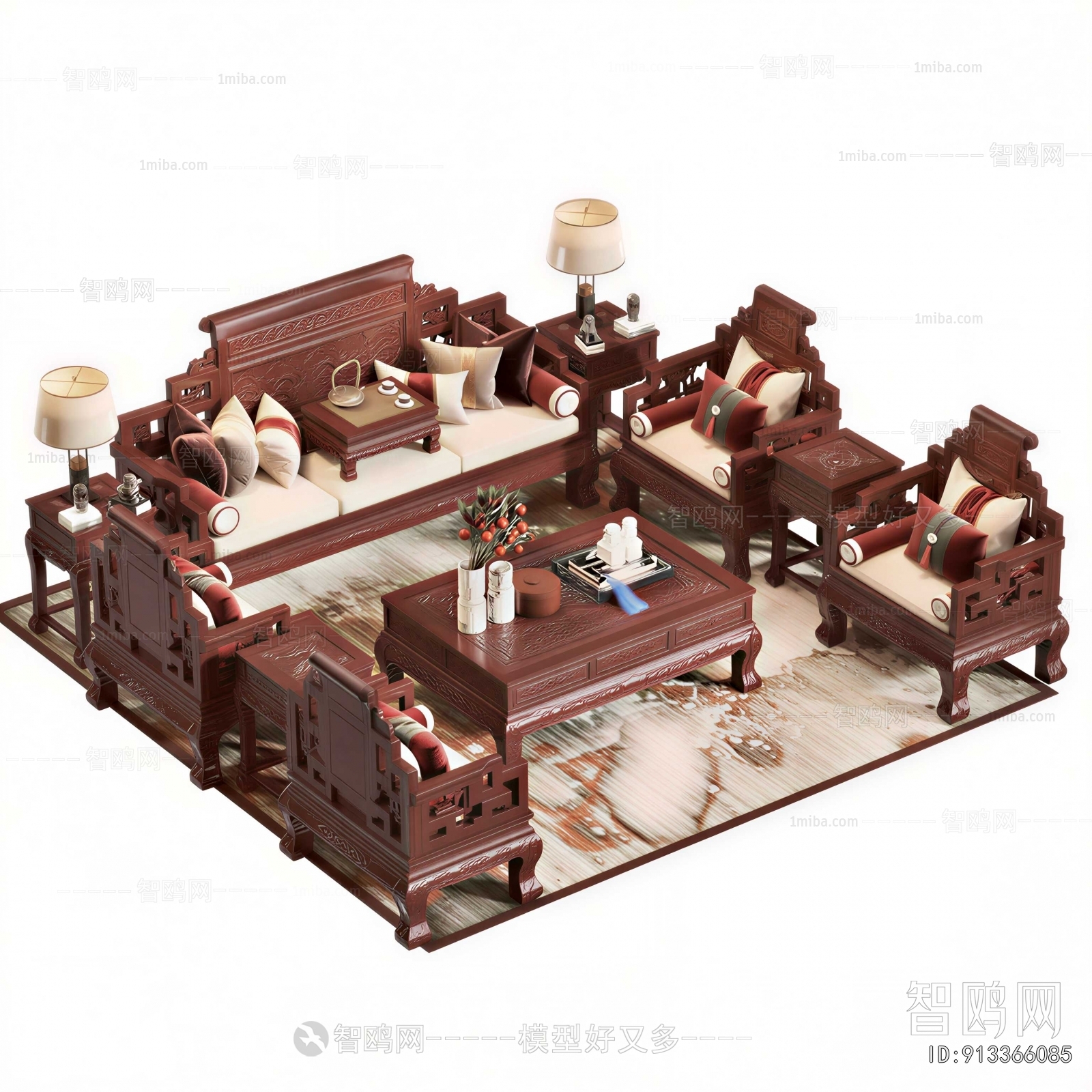 Chinese Style Sofa Combination