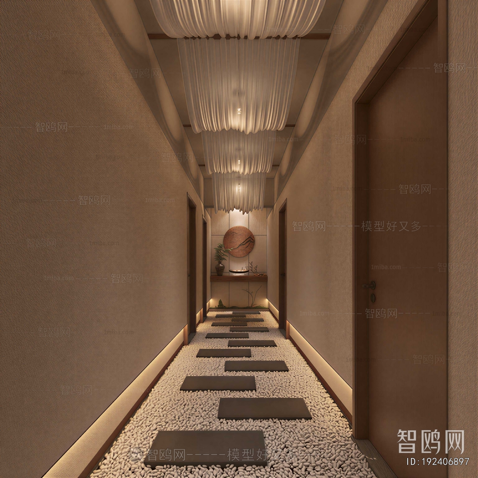 New Chinese Style Office Aisle