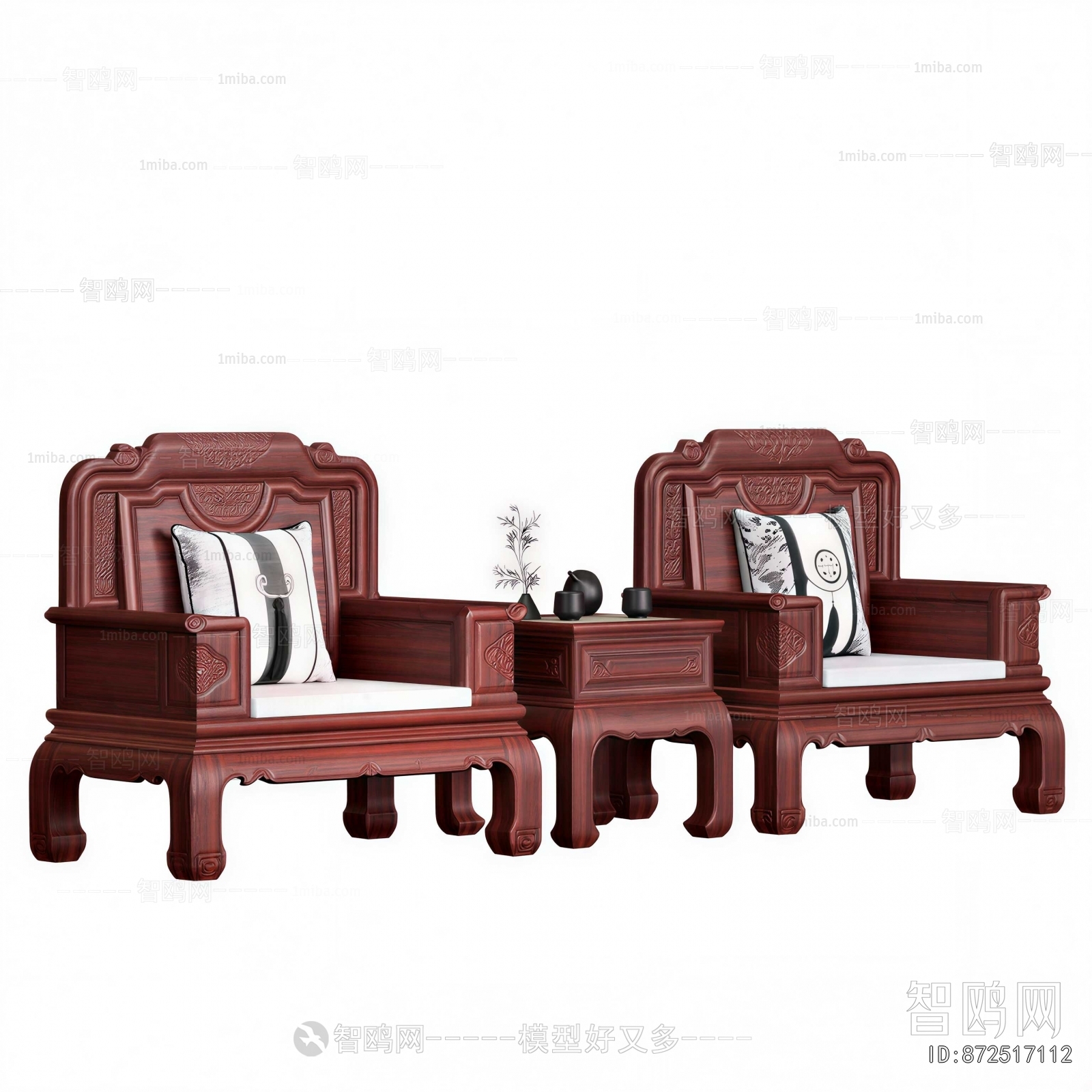 Chinese Style Single Sofa