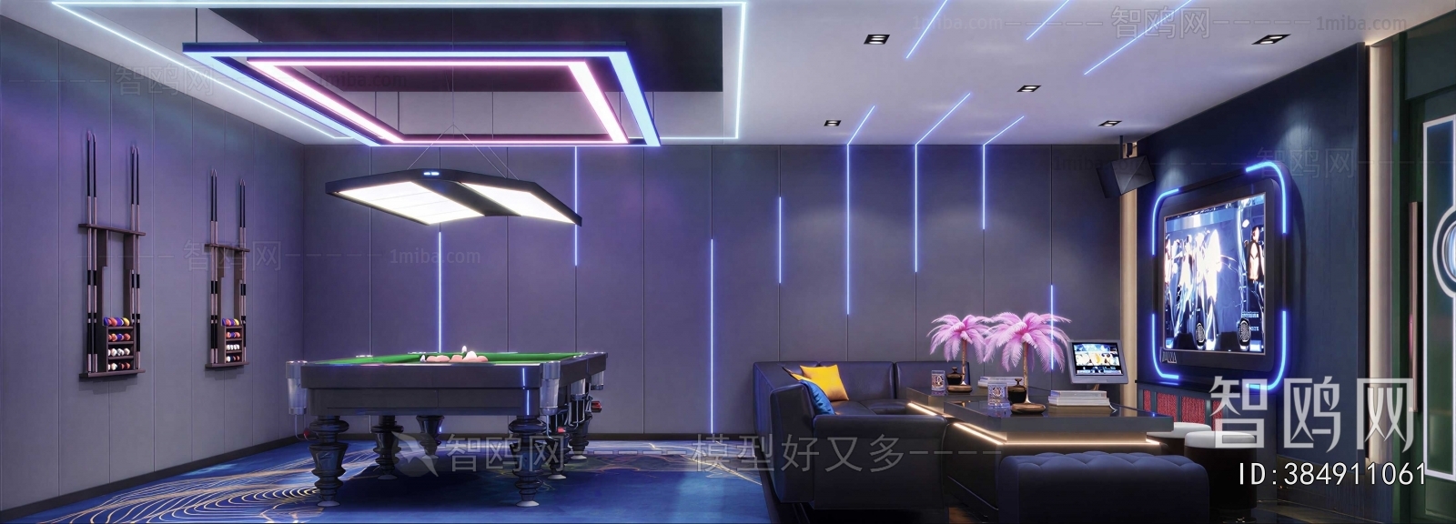 Modern Billiard Room