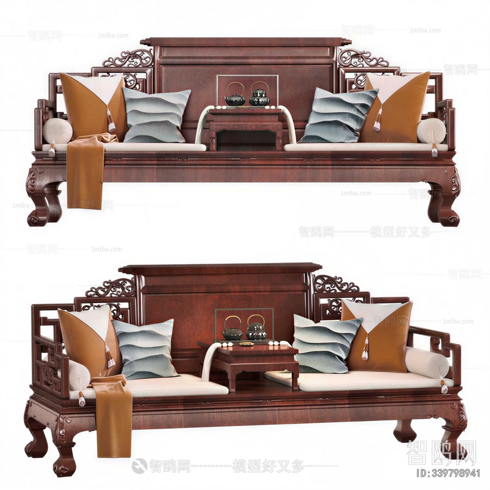 New Chinese Style A Sofa For Two