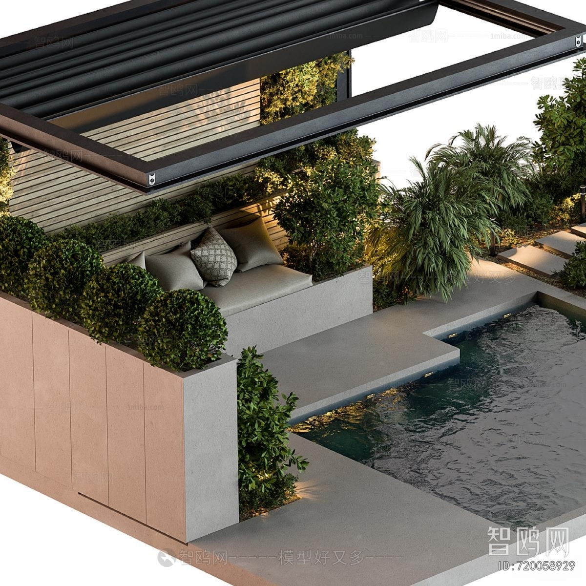 Modern Courtyard/landscape