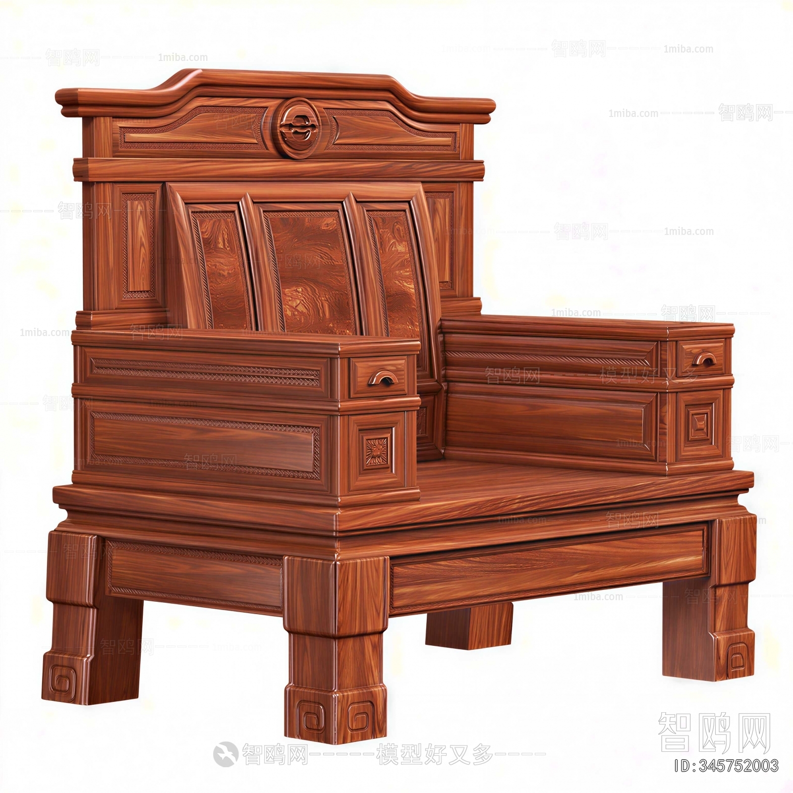 Chinese Style Single Sofa