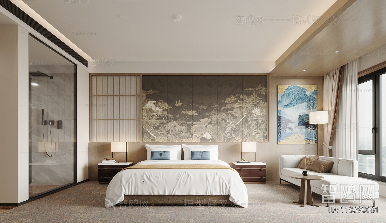 New Chinese Style Guest Room