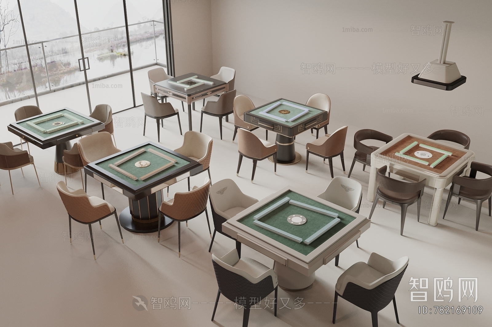 Modern Mahjong Tables And Chairs