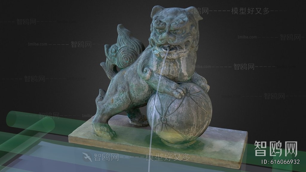 New Chinese Style Sculpture Sketch