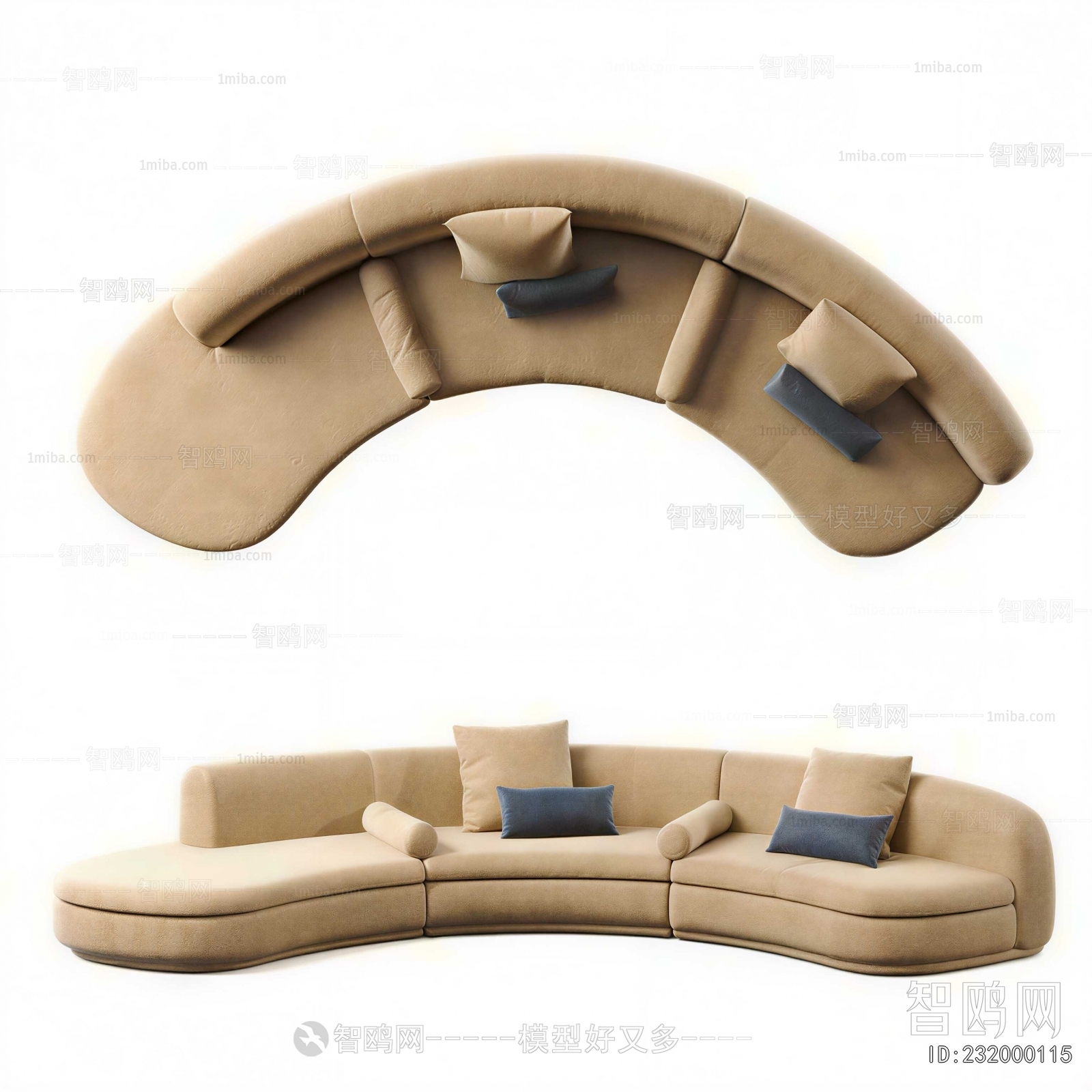 Modern Curved Sofa