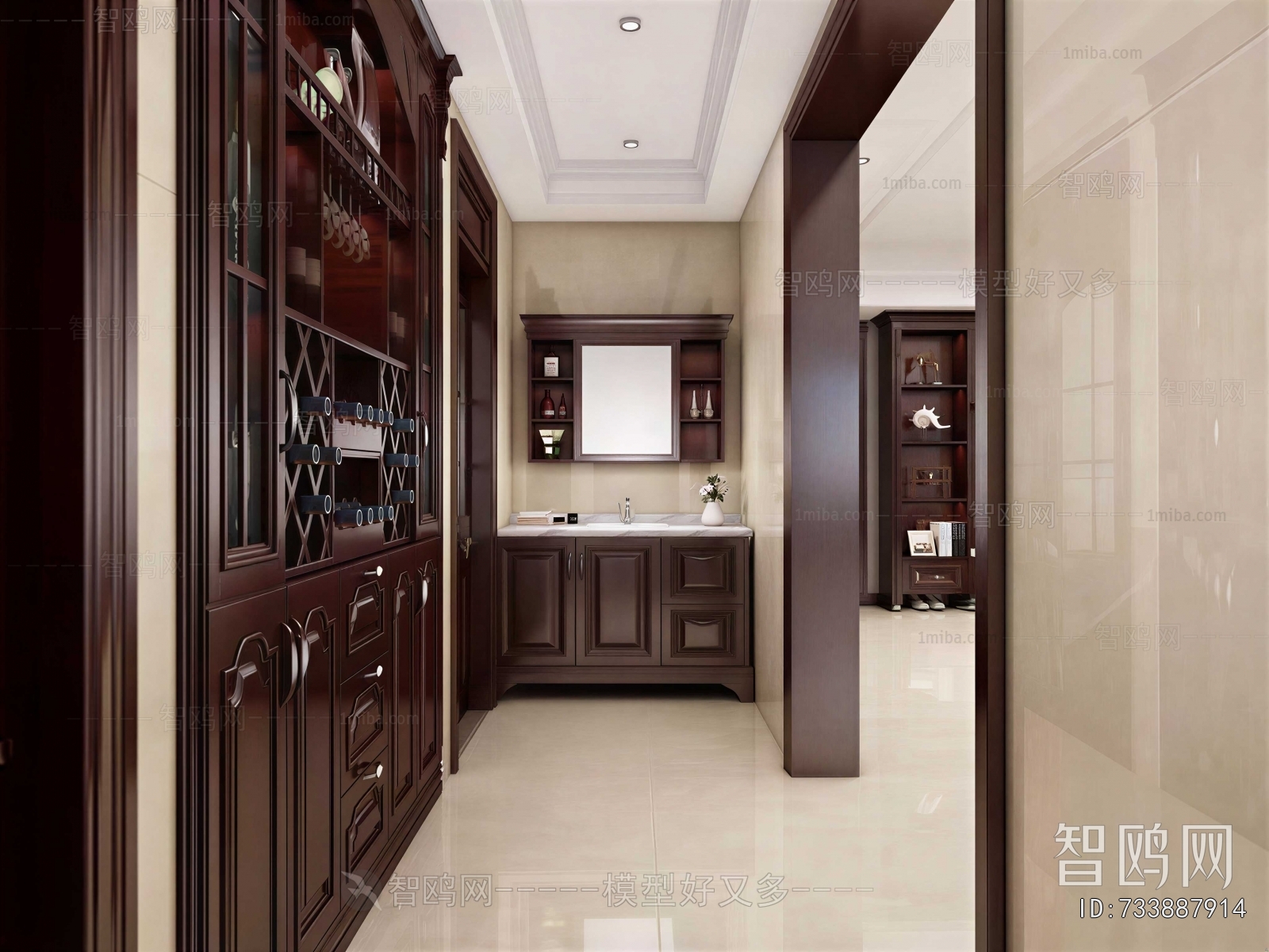 New Chinese Style Hallway