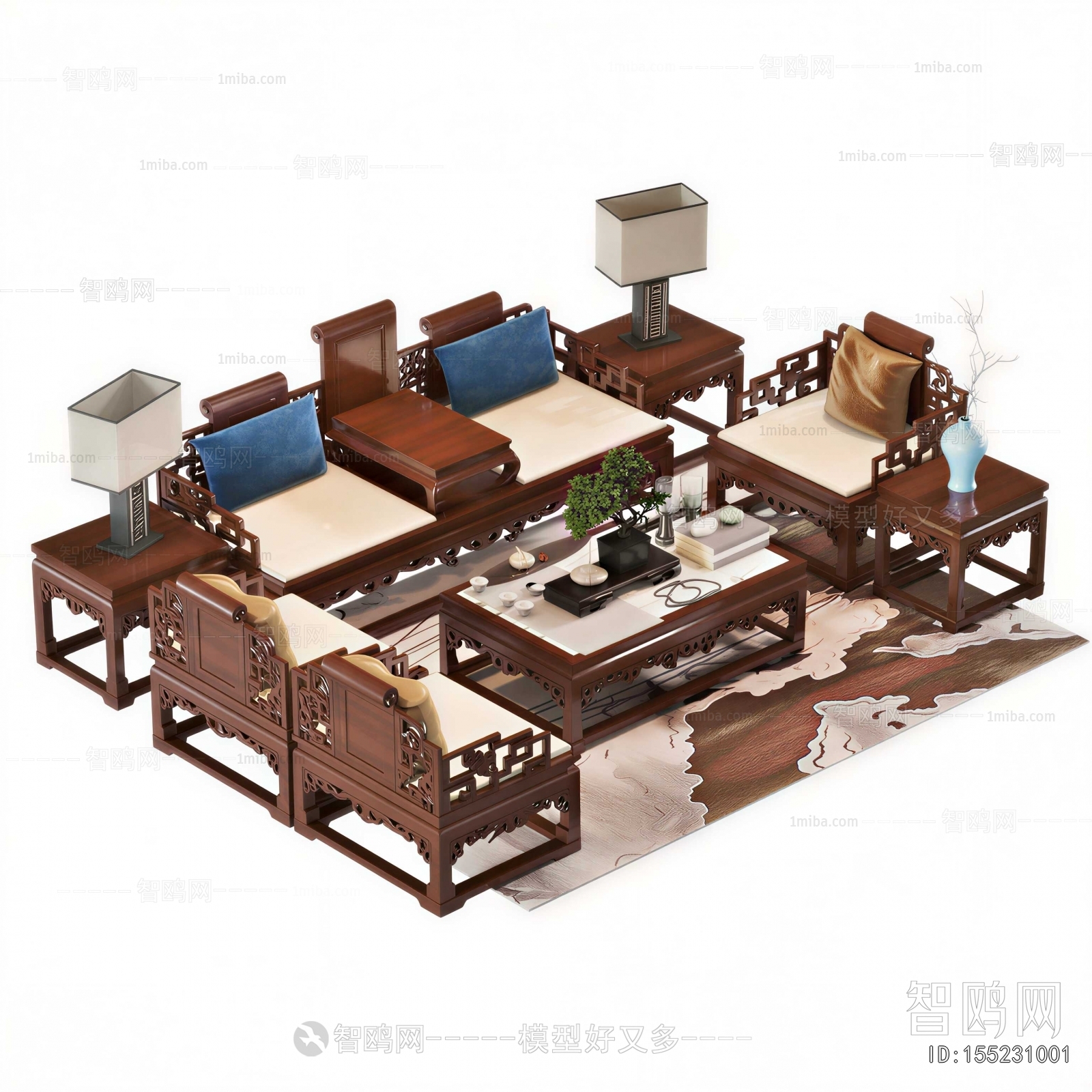 Chinese Style Sofa Combination