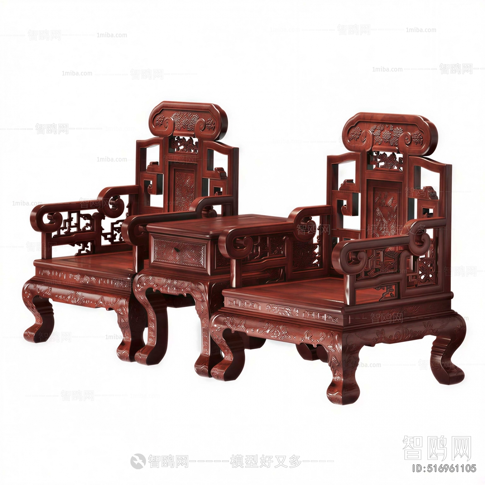 Chinese Style Single Sofa
