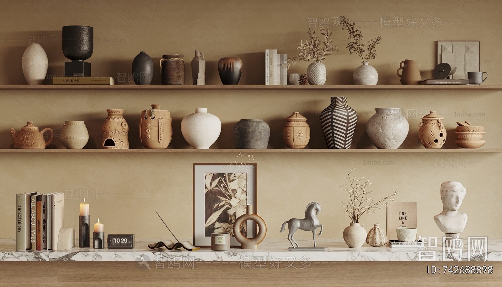 Wabi-sabi Style Decorative Set