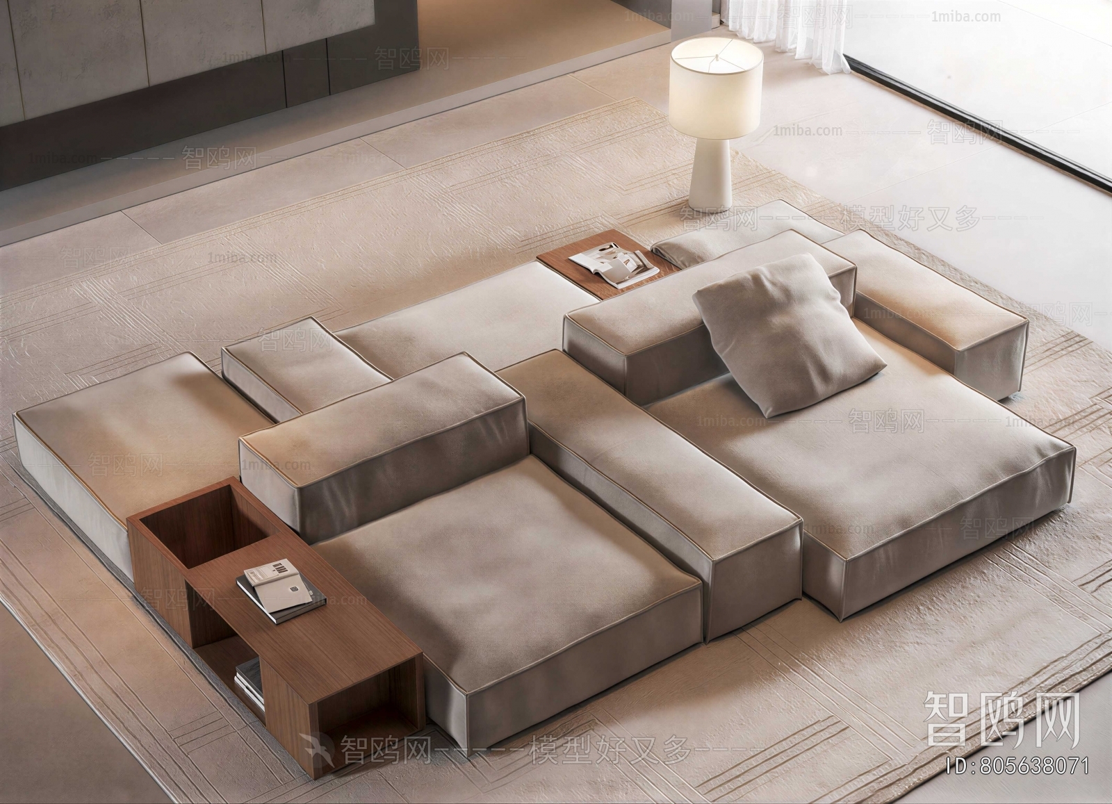 Modern Multi Person Sofa