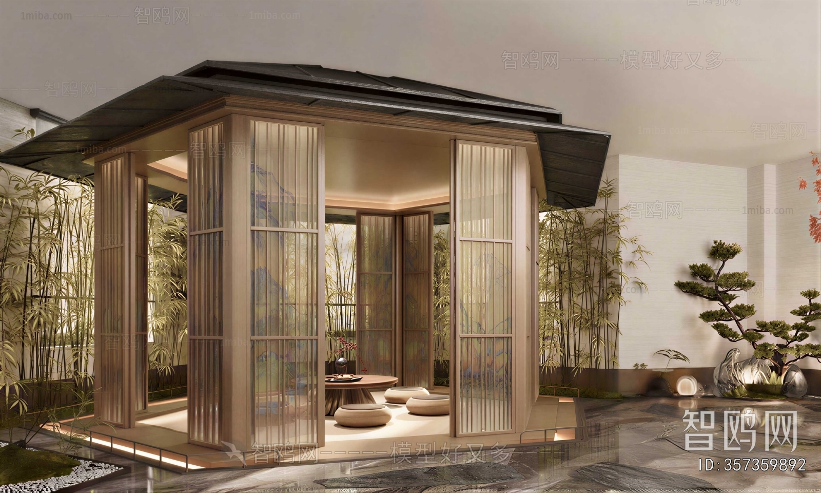 New Chinese Style Courtyard/landscape