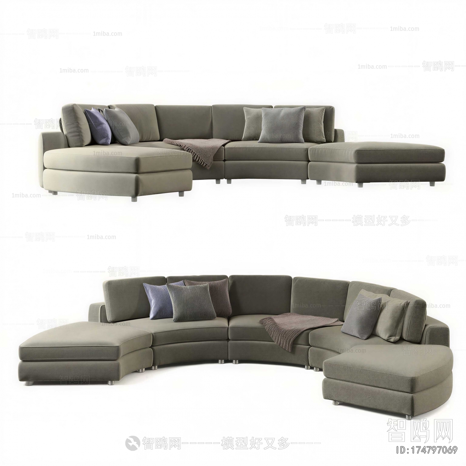 Modern Curved Sofa