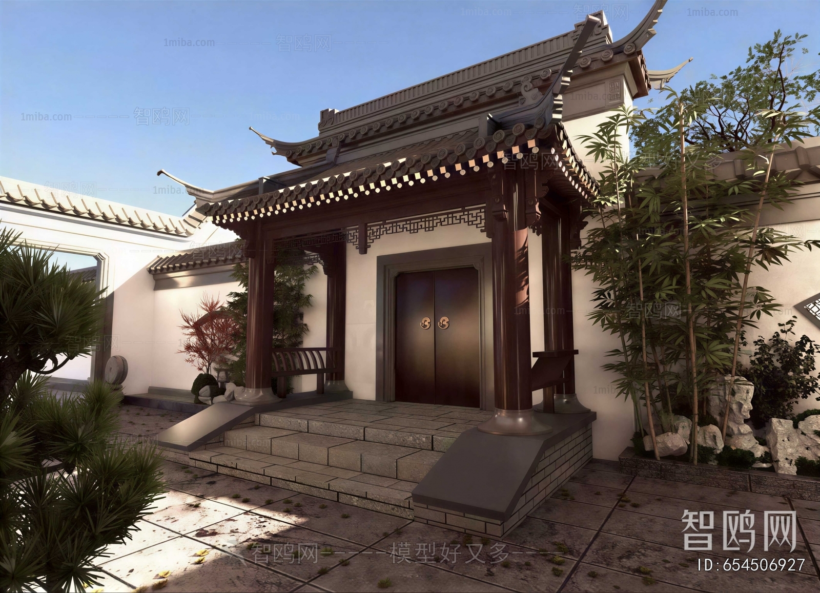 New Chinese Style Ancient Architectural Buildings