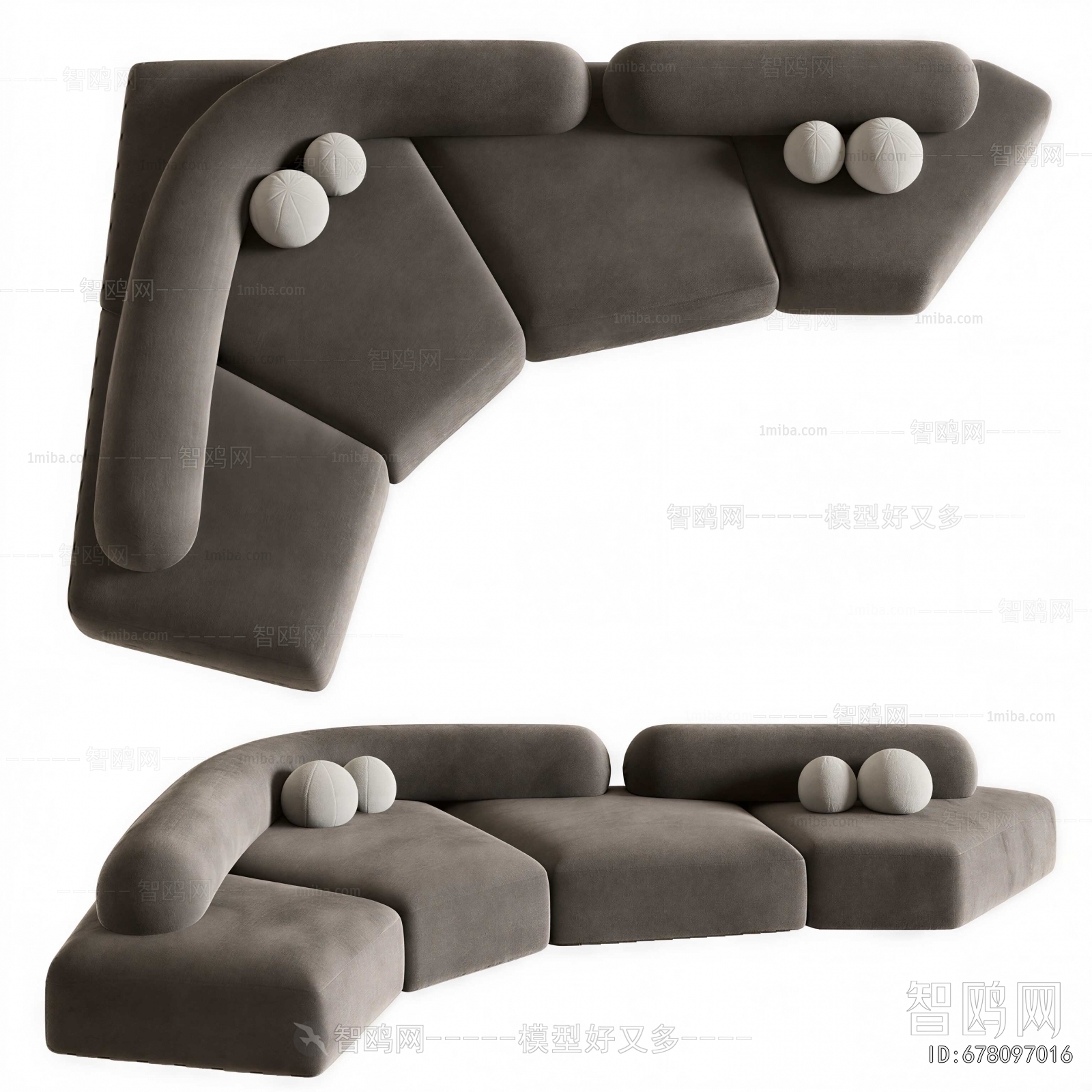 Modern Curved Sofa