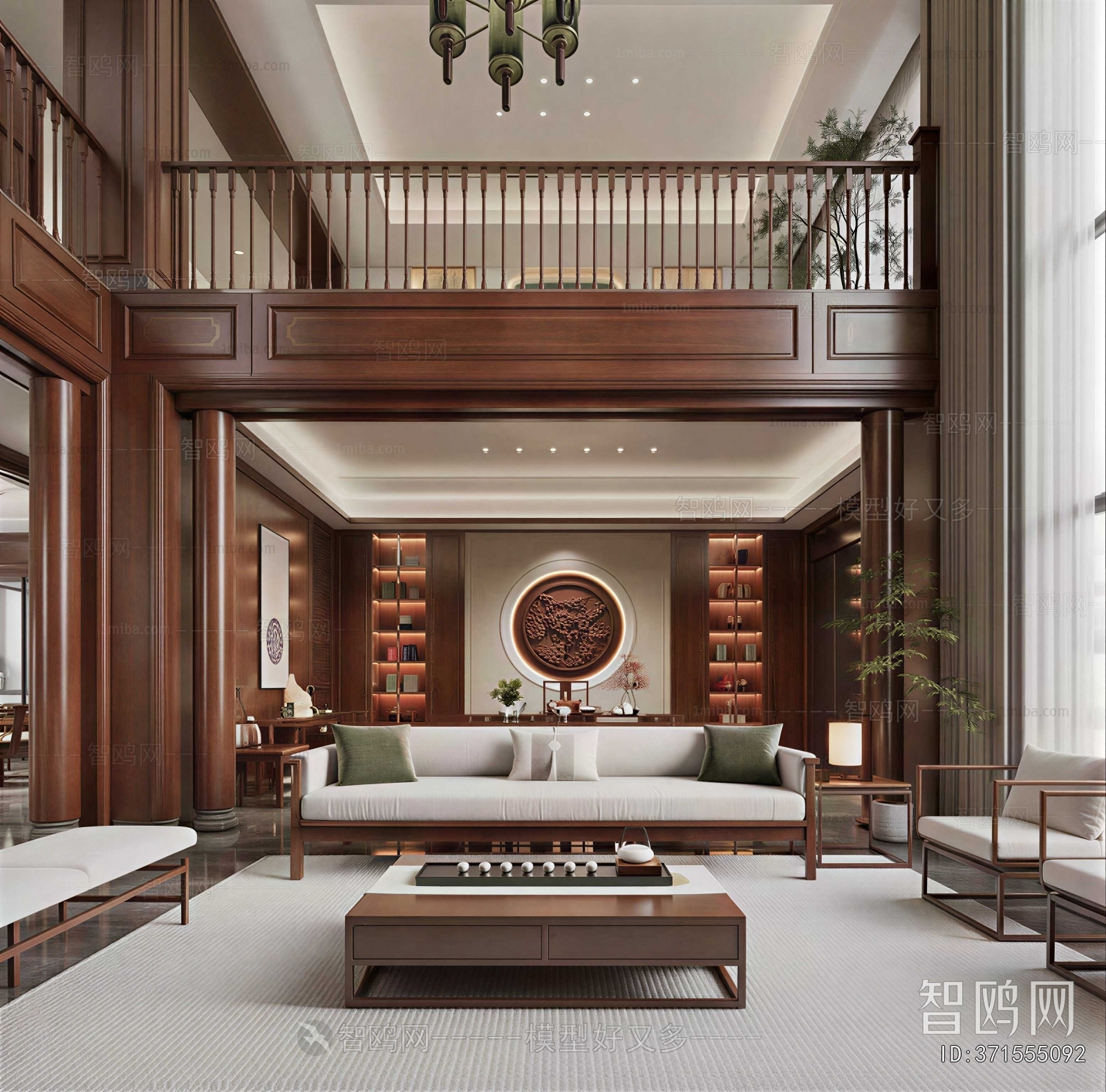 New Chinese Style A Living Room