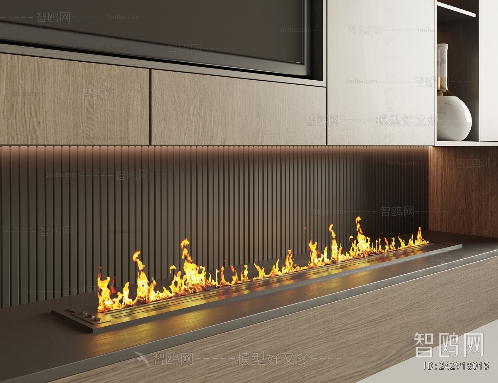 Modern Electronic Fireplace