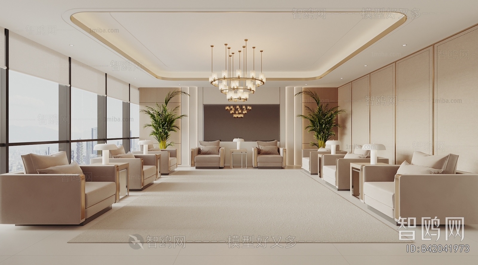 New Chinese Style Reception Room