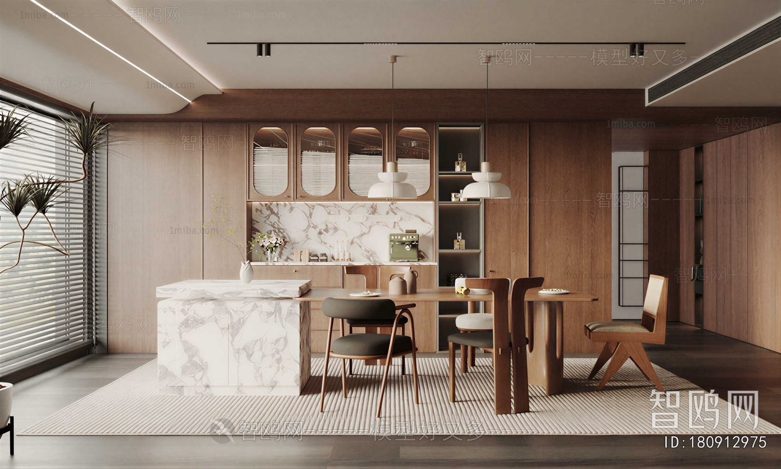 Wabi-sabi Style Dining Room