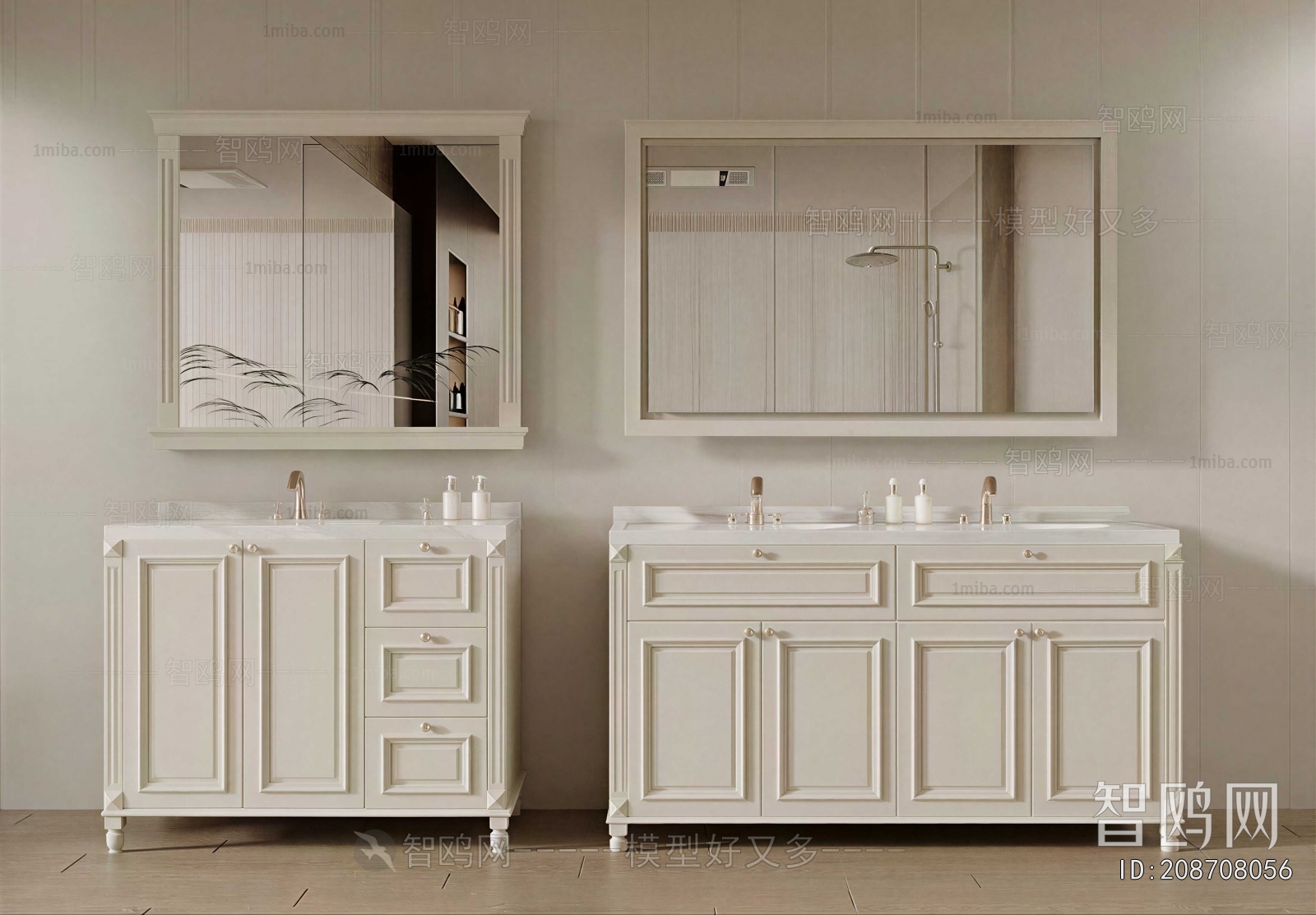 French Style Bathroom Cabinet