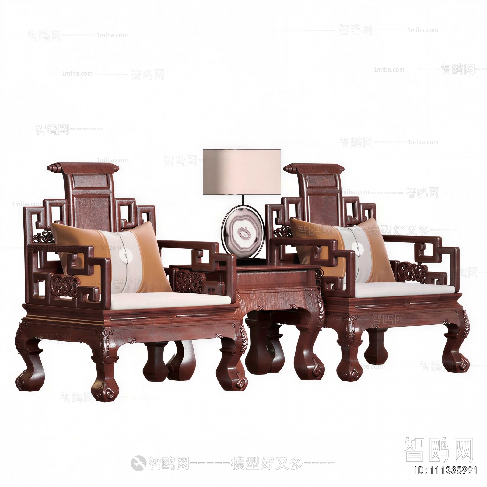 Chinese Style Single Sofa