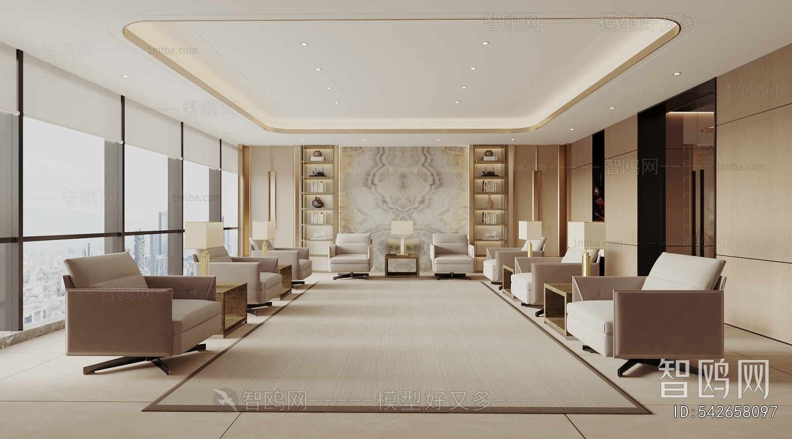 New Chinese Style Reception Room