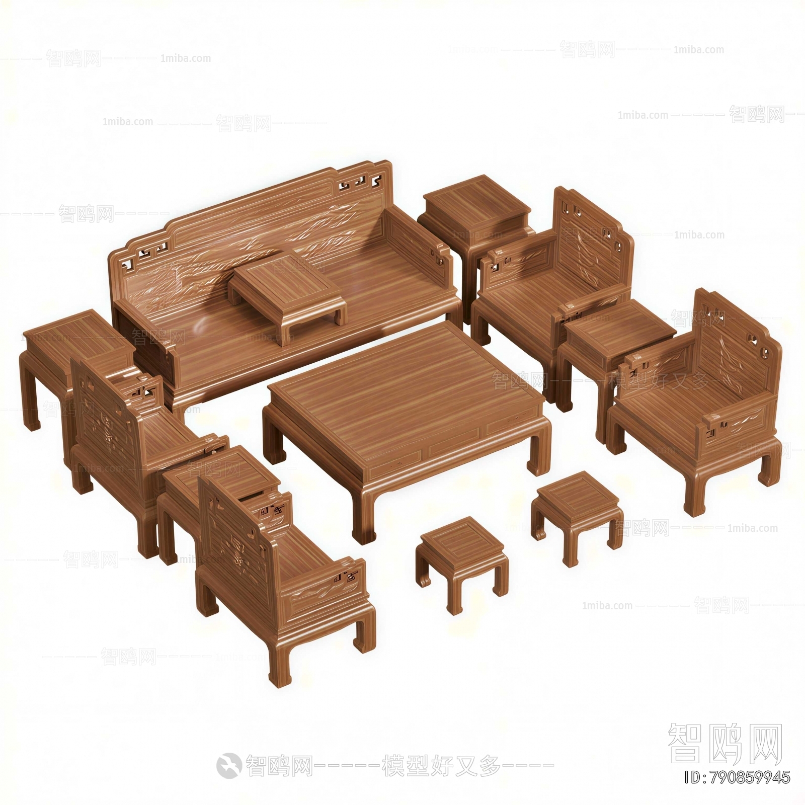 Chinese Style Sofa Combination