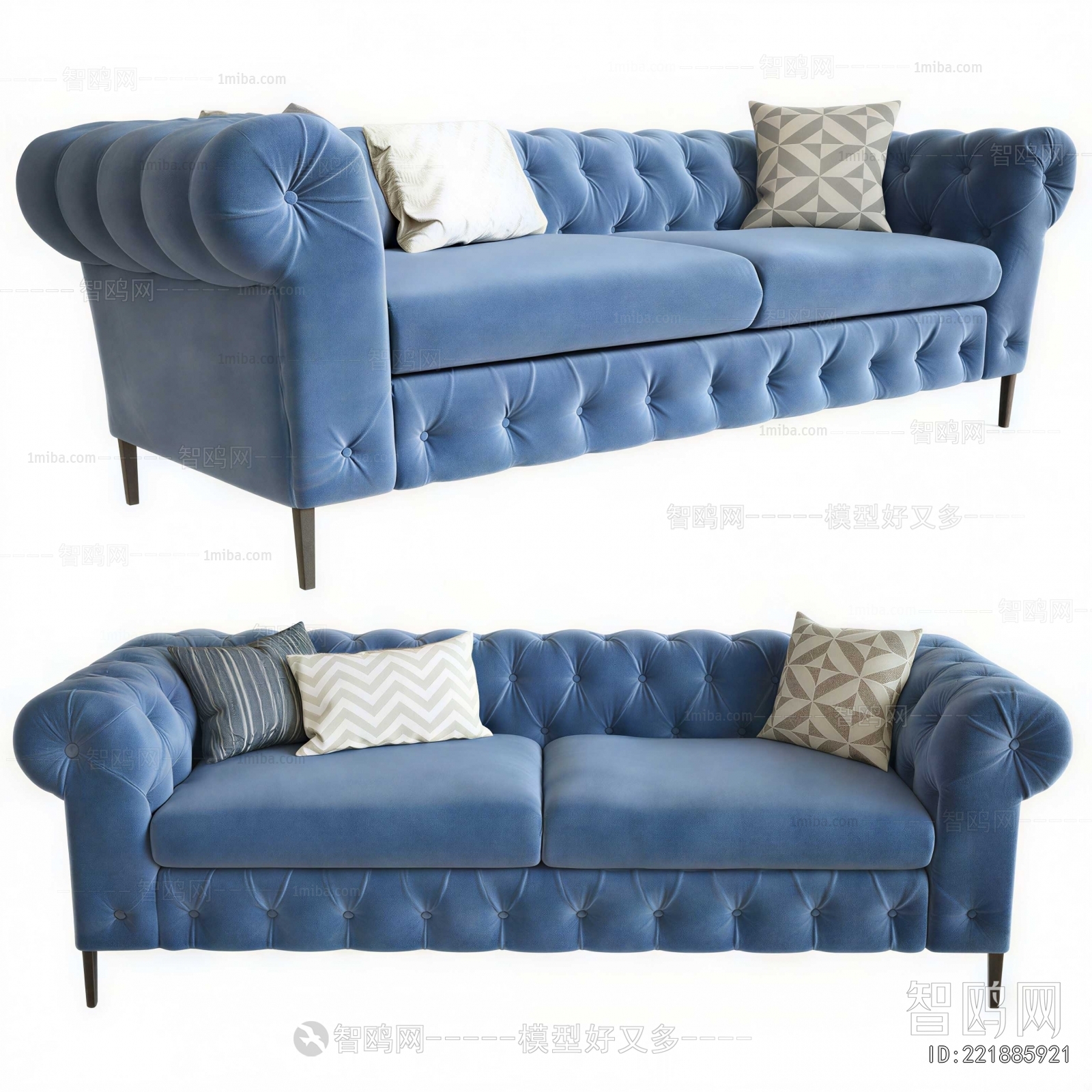 Simple European Style A Sofa For Two