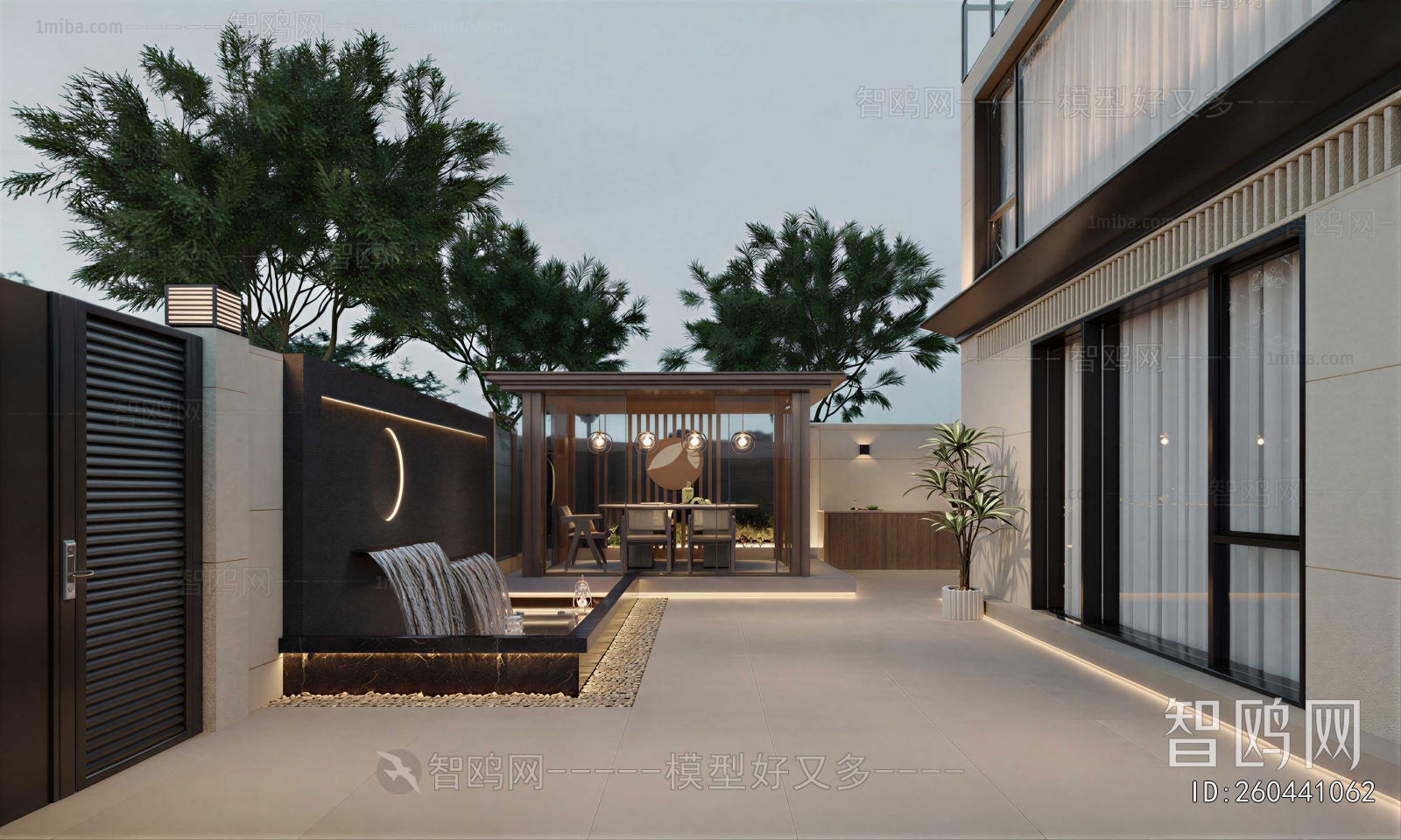 Modern Courtyard/landscape