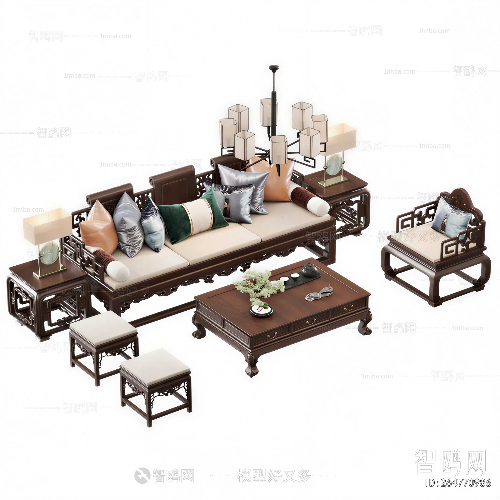 Chinese Style Sofa Combination