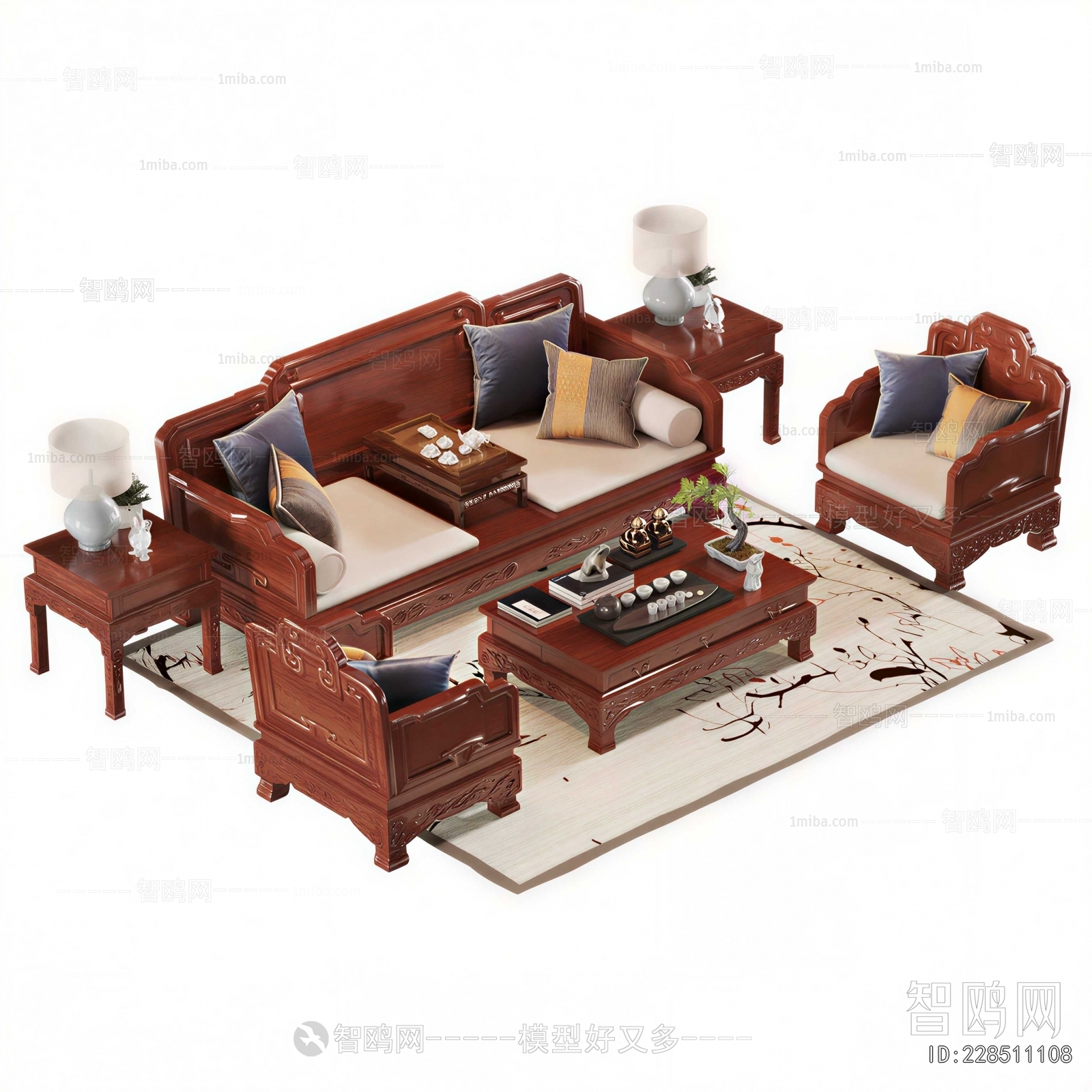 Chinese Style Sofa Combination