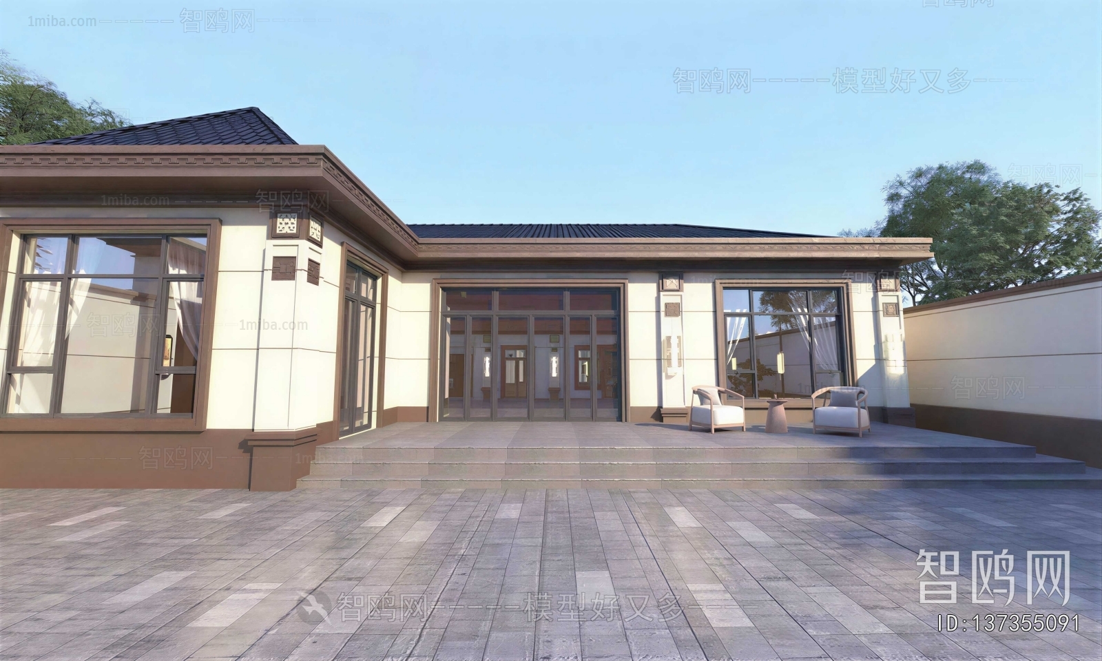 New Chinese Style Detached Villa