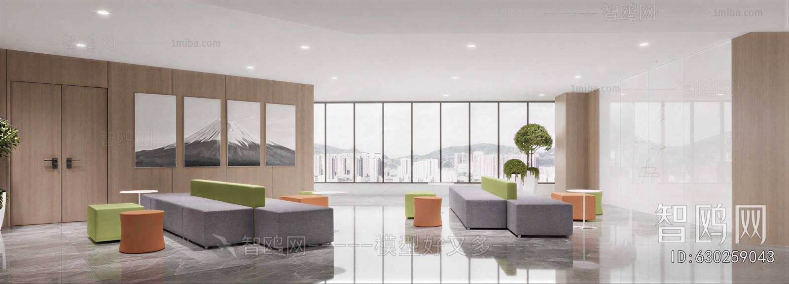 Modern Office Reception Desk